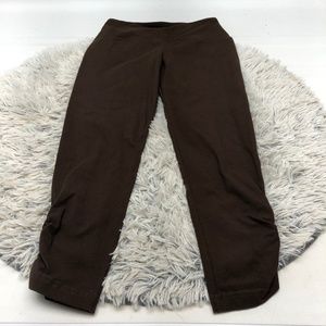 Lisse Brown Capri Leggings